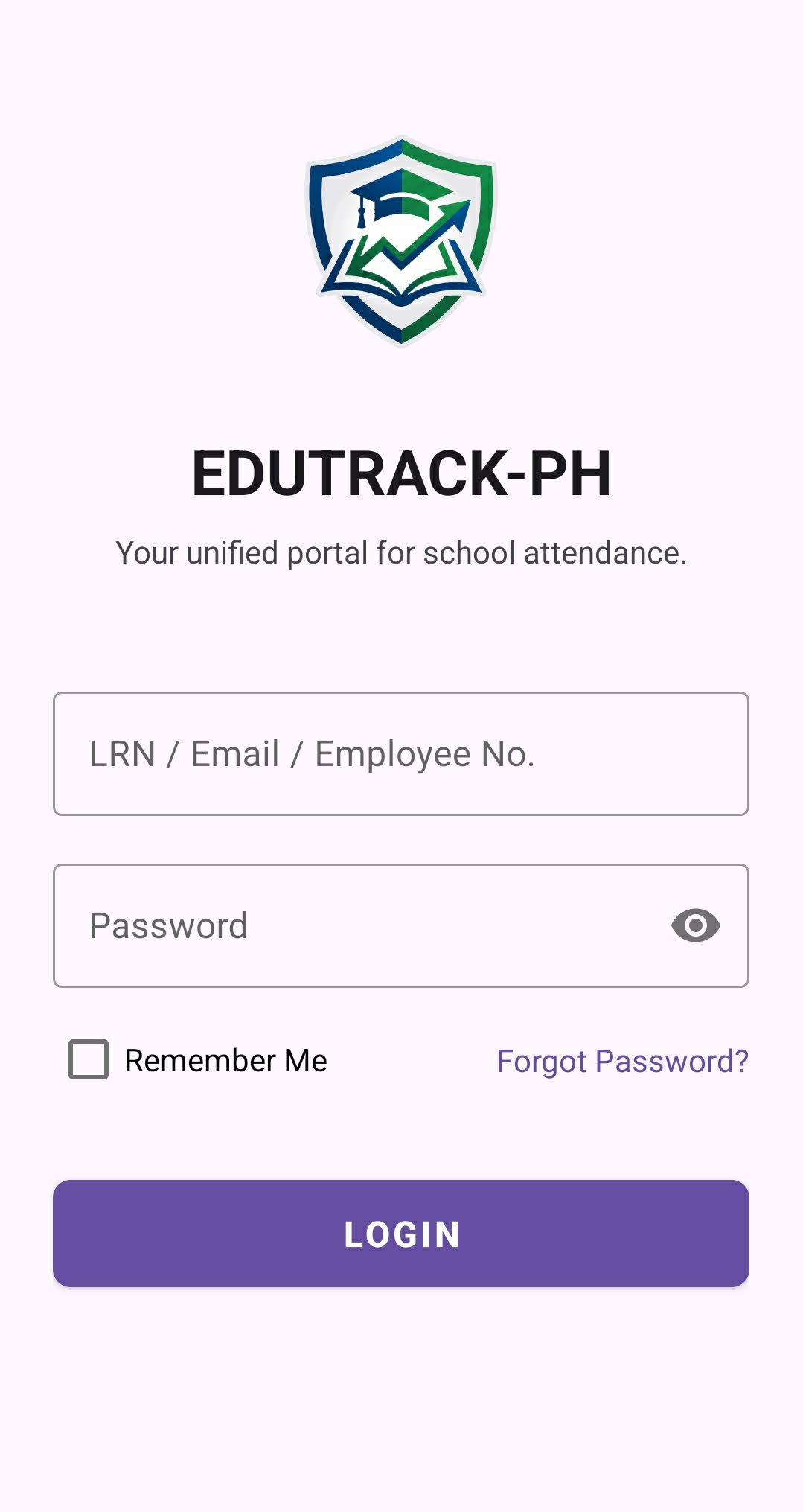 EduTrack-ph Parent App Login