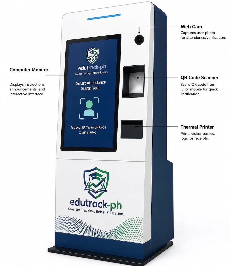 EduTrack Smart Attendance Station Kiosk